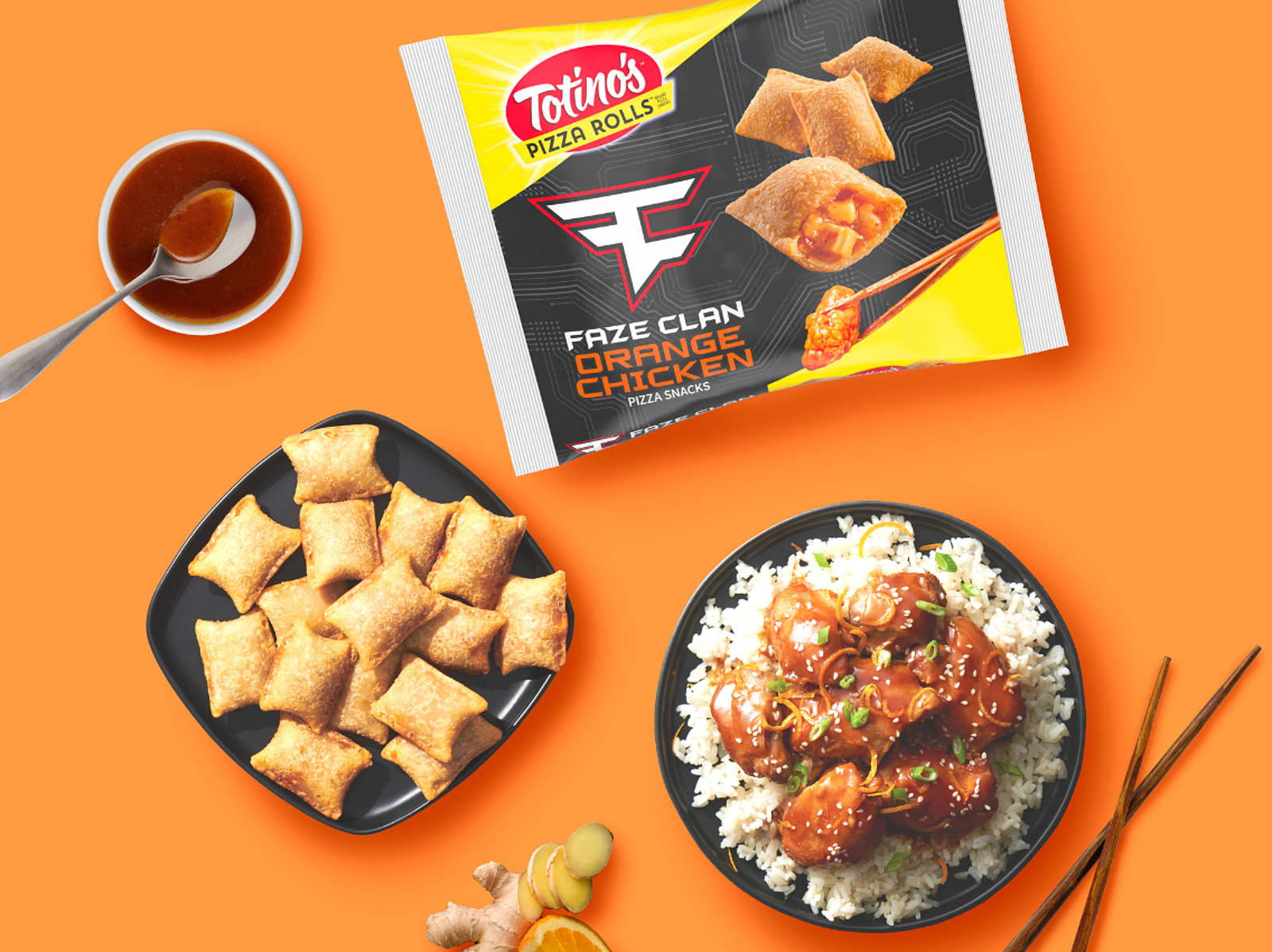 Totino's Orange Chicken pizza rolls